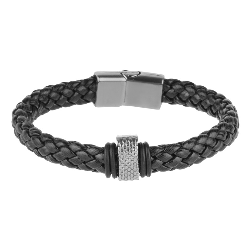 دستبند چرمی مردانه مدل Deri 919