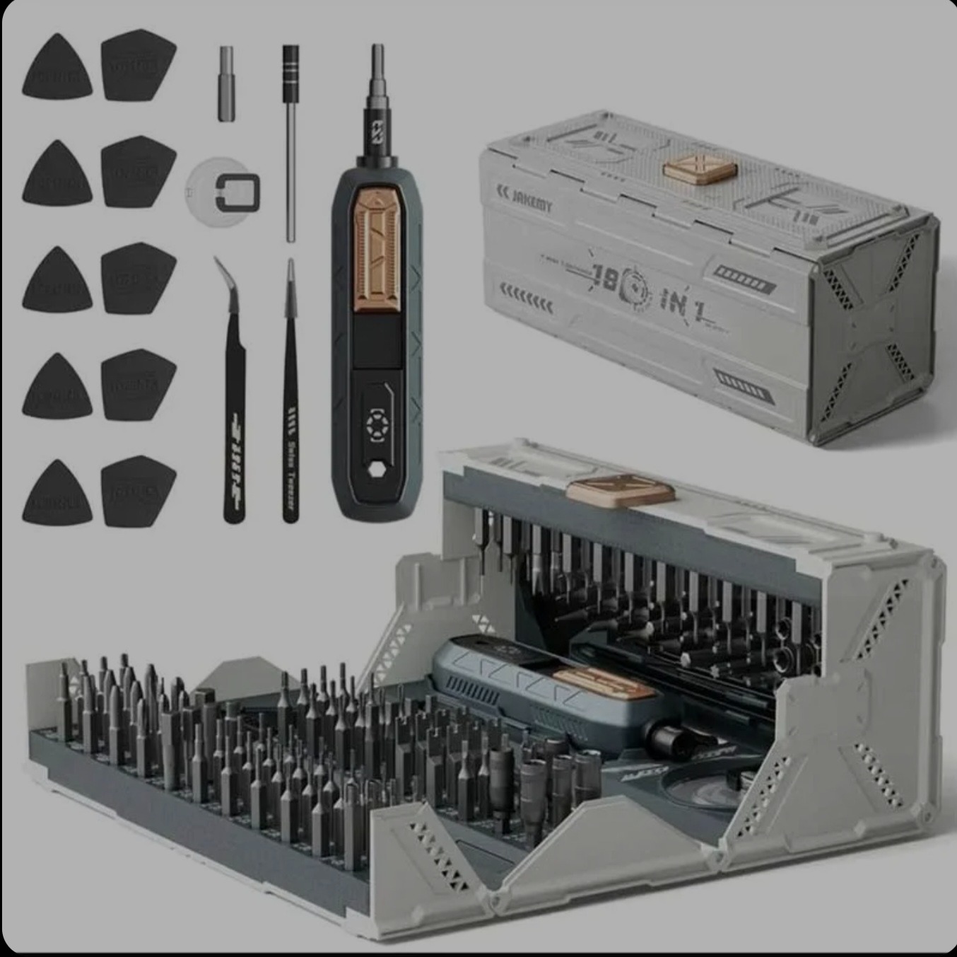 ست پیچگوشتی کانتینری 180 تایی جاک می