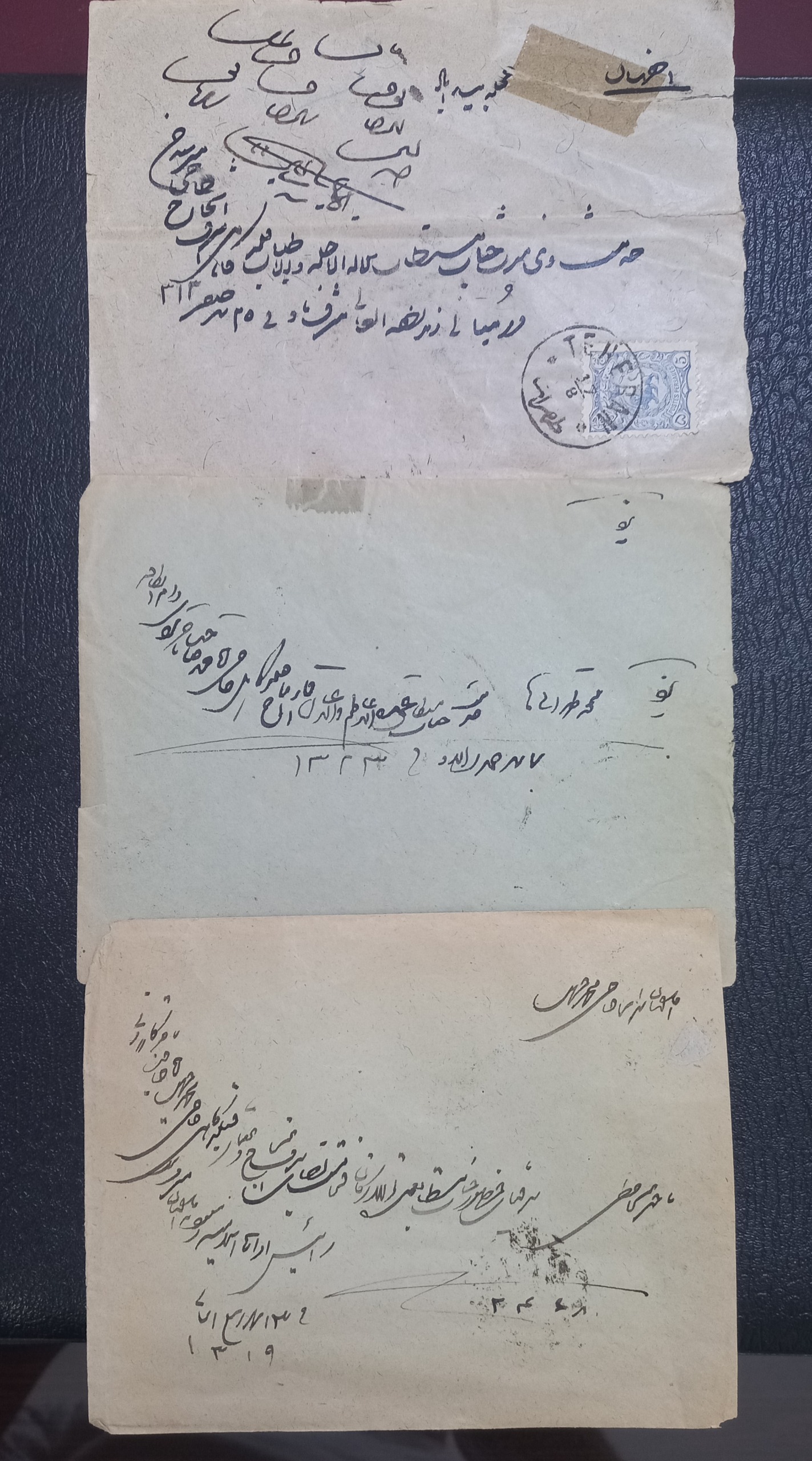 3عدد پاکت نامه قاجاری زیر قیمت