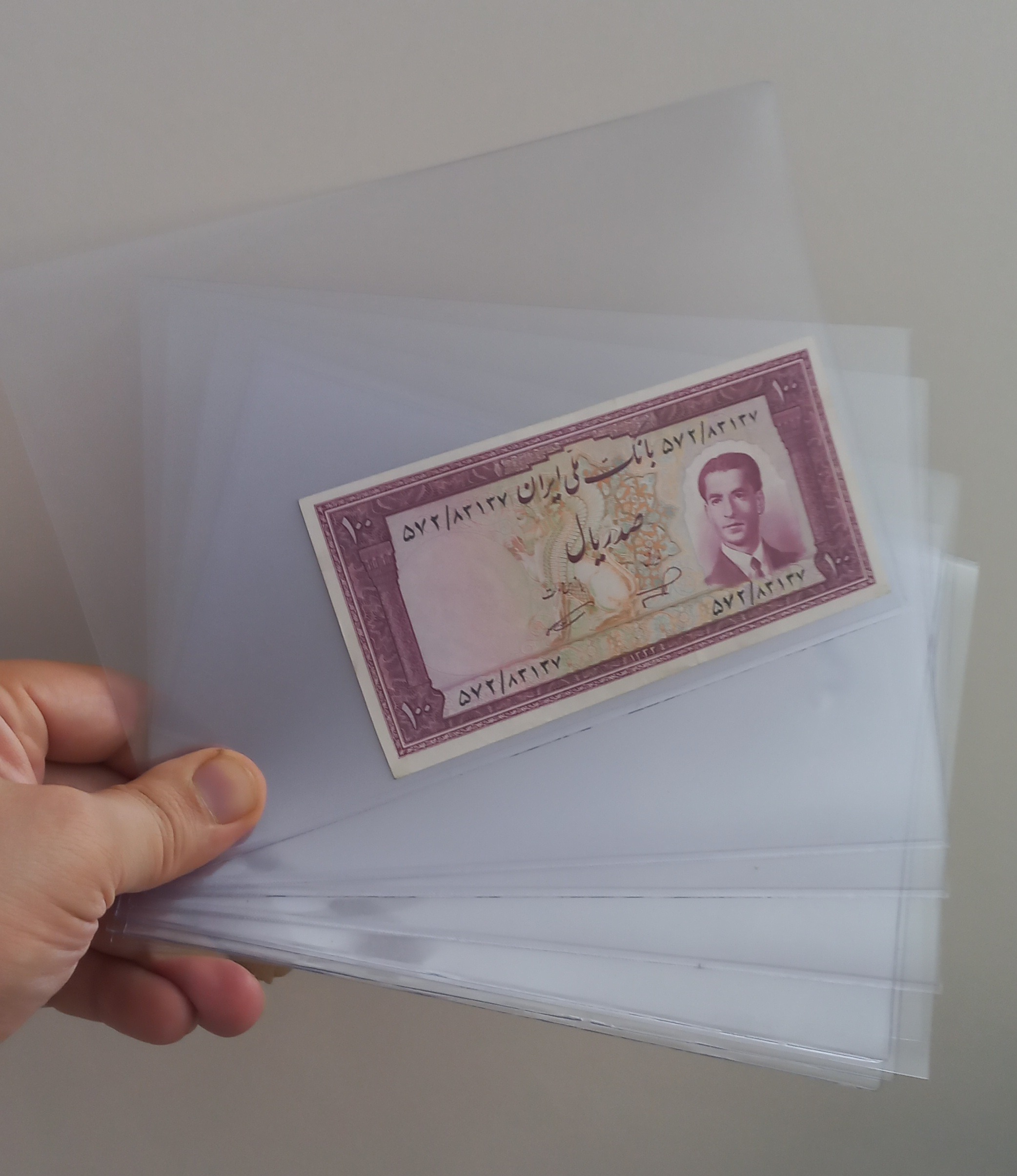 طلق شفاف وباکیفیت کره ای اسکناس