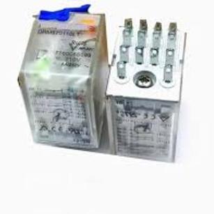 رله 110VDC وایدمولر4 کنتاکت 5 آمپر با پایه