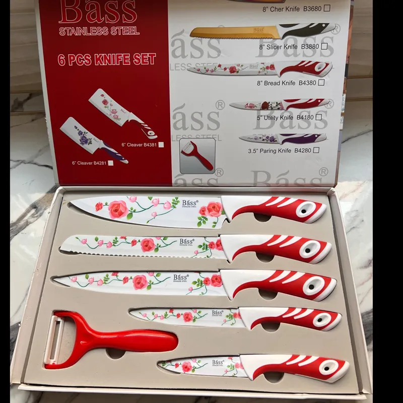 ست چاقوی آشپزخانه عروس 6 پارچه