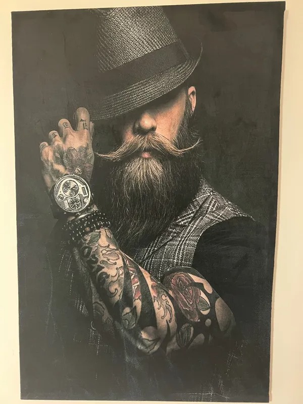 تابلو مخمل مدرن طرح مافیا