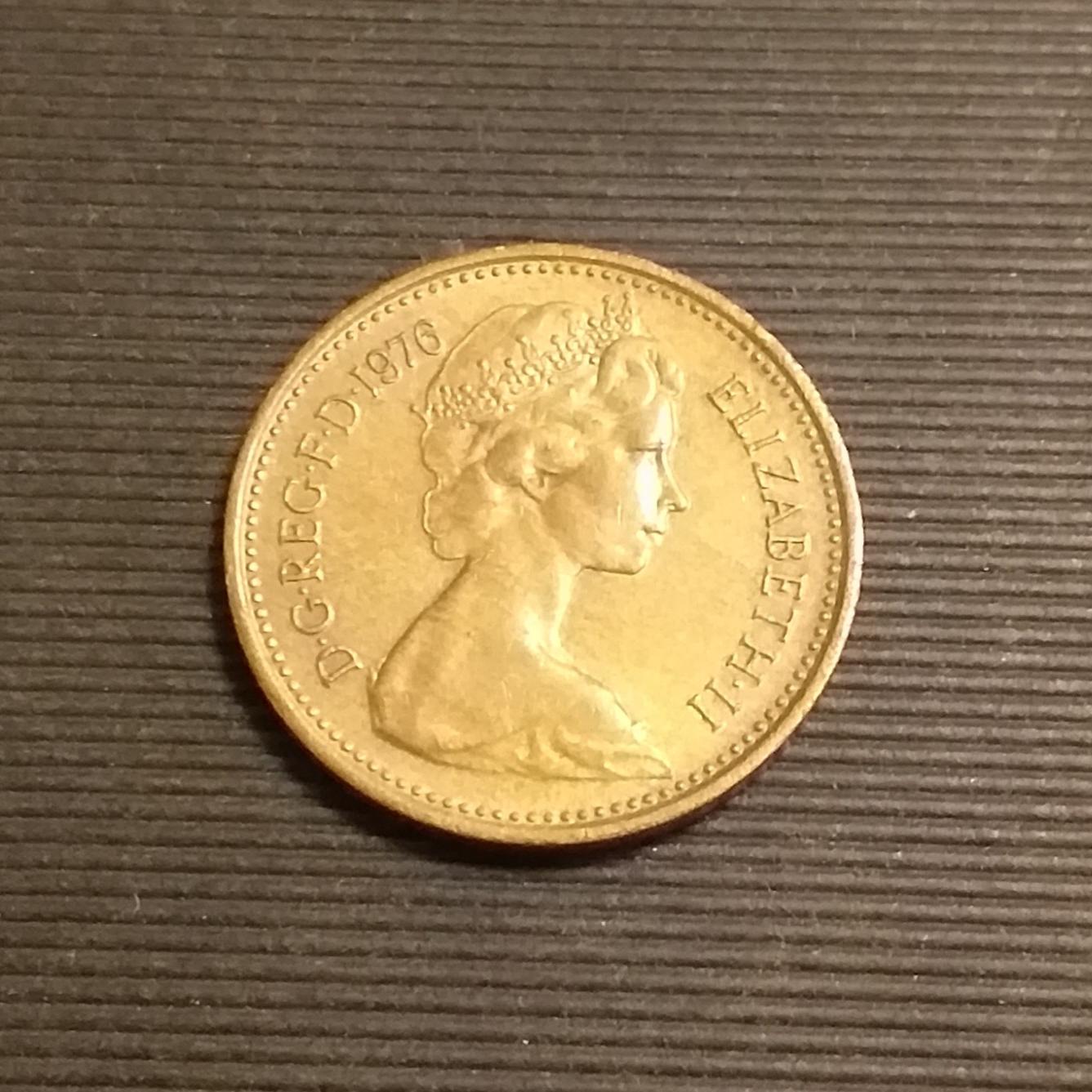 سکه 1 پنی بریتانیا 1976