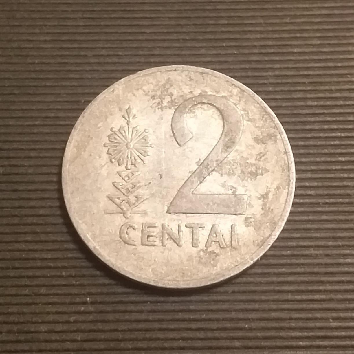 سکه 2 سنتاس لیتوانی 1991