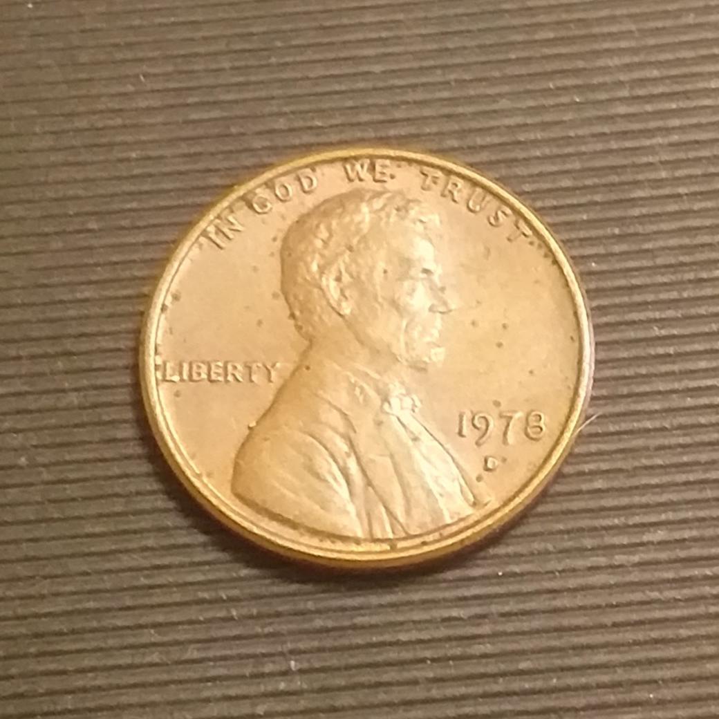 سکه قدیمی 1 سنت آمریکا 1978
