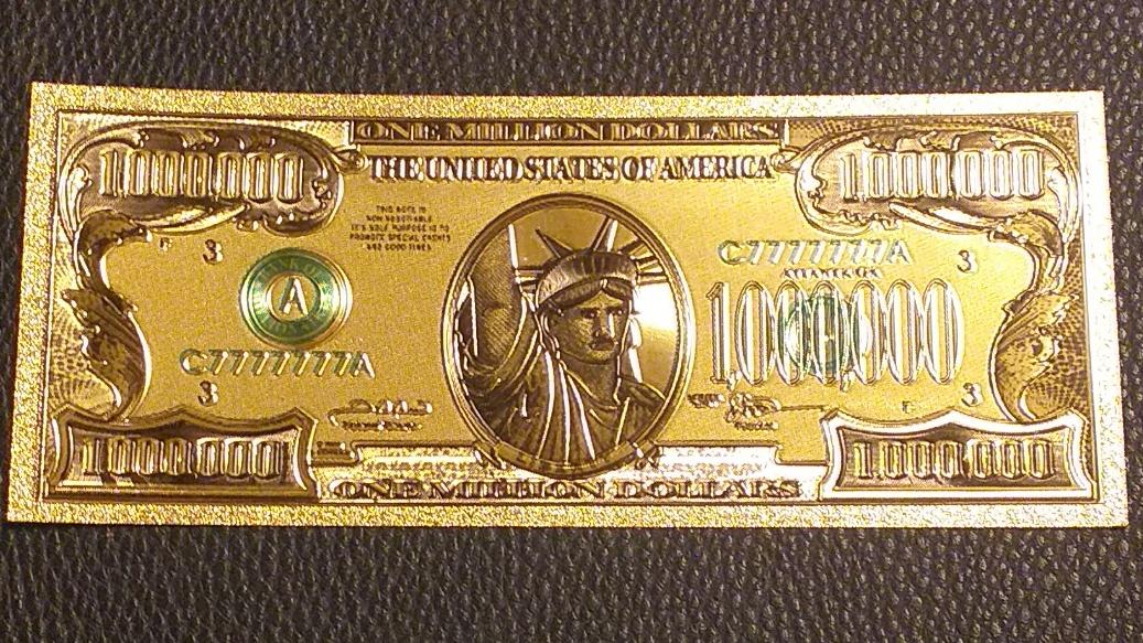 اسکناس فانتزی 1000000 میلیون دلار آمریکا