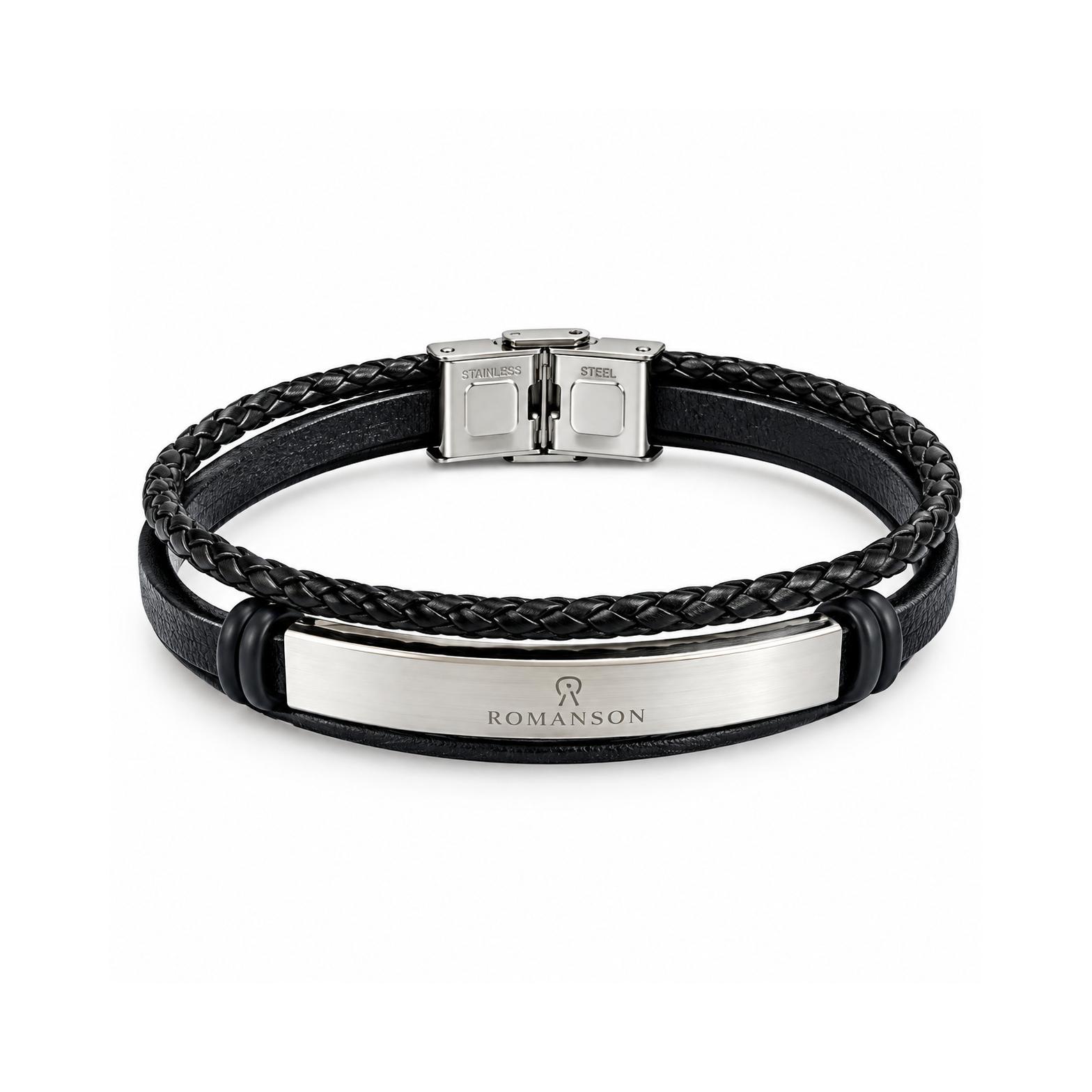 دستبند چرم اسپرت ROMANSON