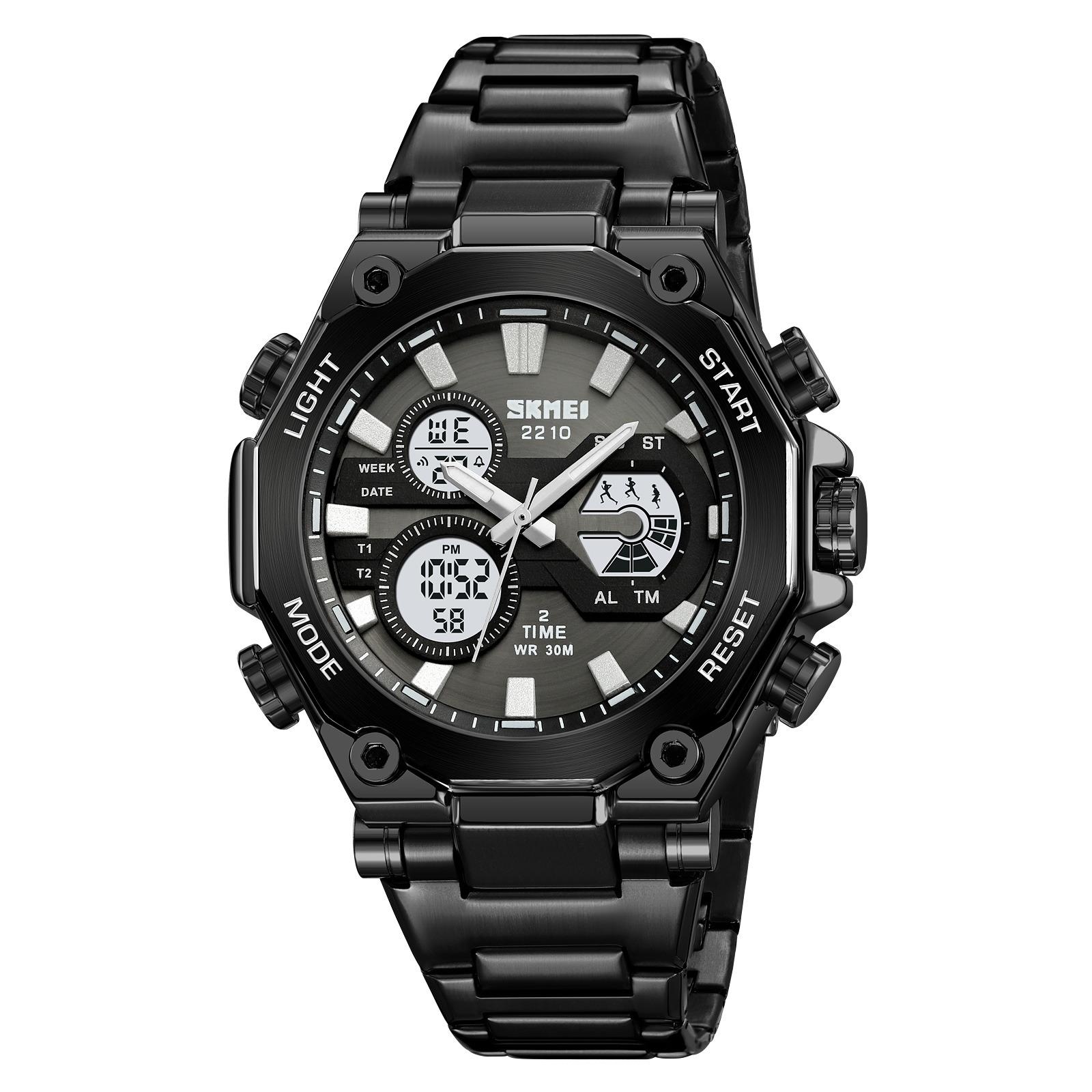 ساعت مردانه استیل دو زمانه  برند اسکمی مدل 2210