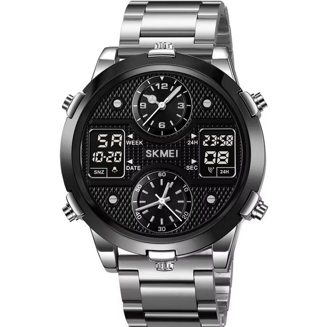 ساعت استیل مردانه سه زمانه برند اسکمی مدل 2212