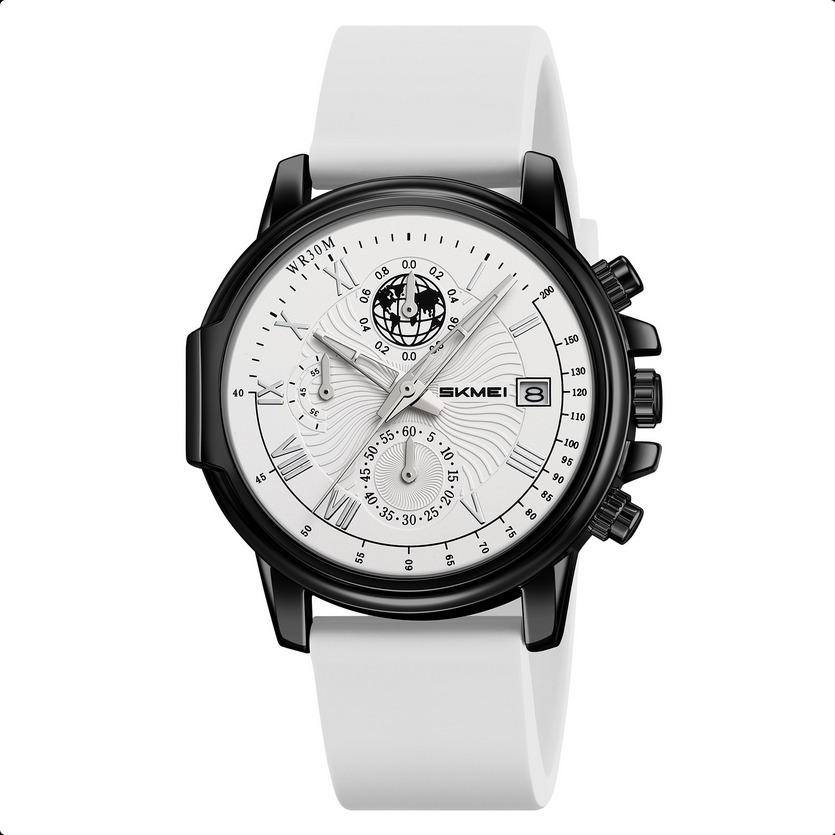 ساعت مردانه چرم سه موتور برند اسکمی مدل 2468