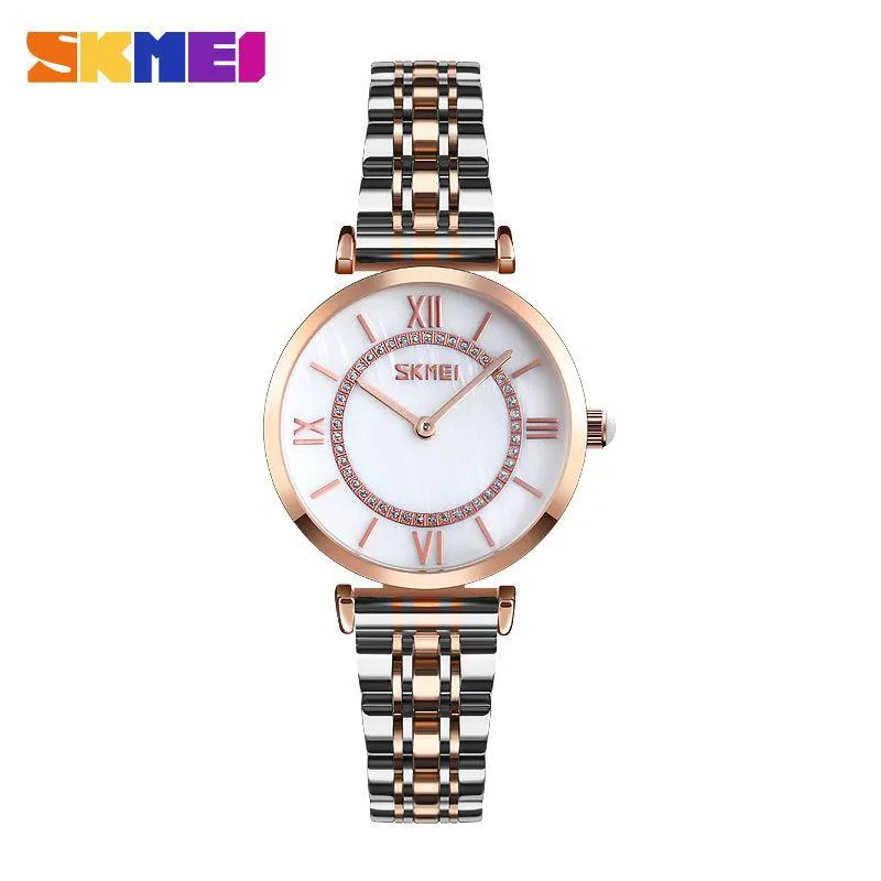 ساعت زنانه استیل برند اسکمی مدل 9198