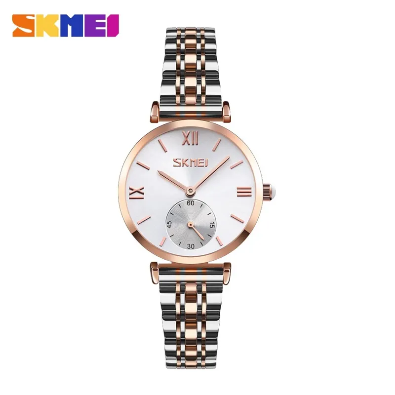 ساعت زنانه استیل زیر ثانیه برند اسکمی مدل 9198