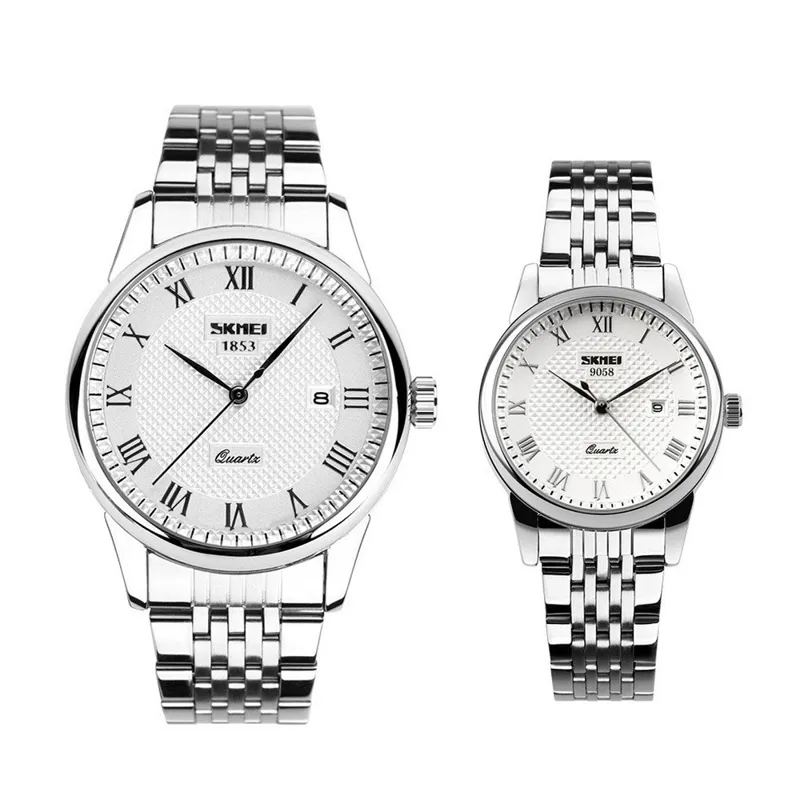 ساعت ست زنانه و مردانه استیل برند اسکمی مدل9058