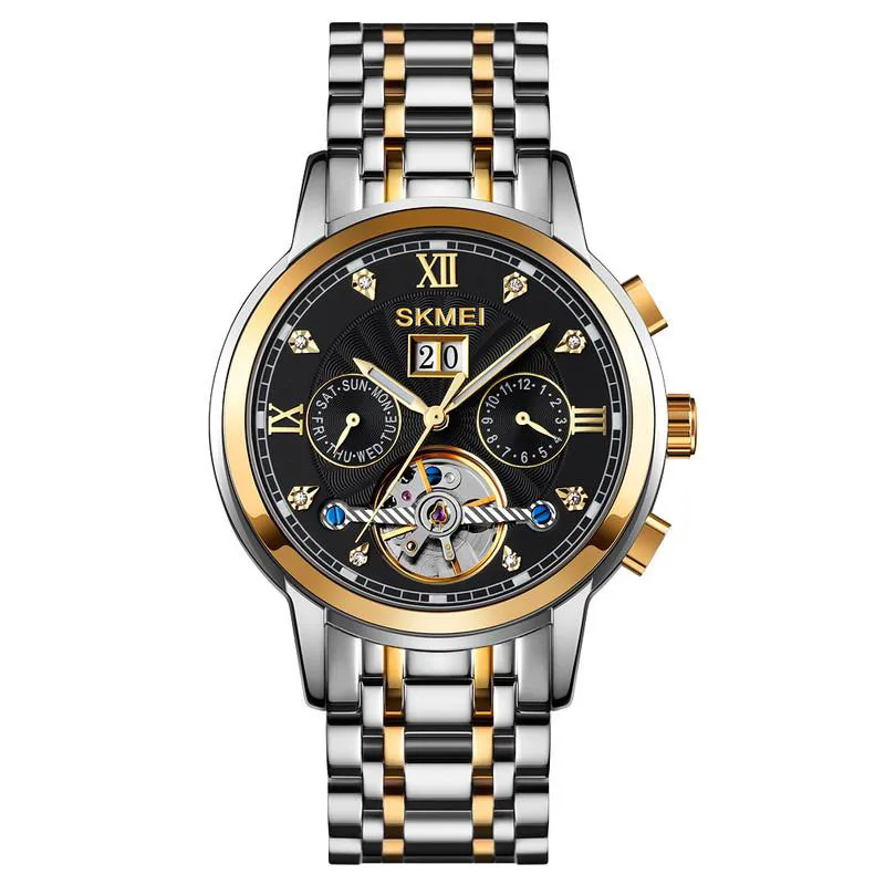 ساعت مردانه استیل اتومات کوکی اسکمی مدل M029