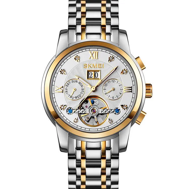 ساعت مردانه استیل اتومات کوکی اسکمی مدل M029