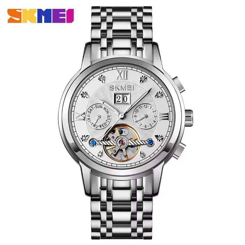 ساعت مردانه استیل اتومات کوکی اسکمی مدل M029