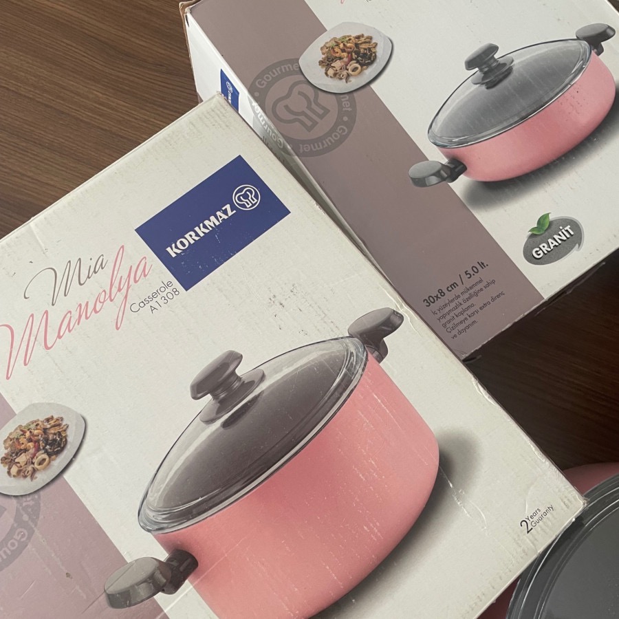 ست تابه و قابلمه بزرگ گرانیت کرکماز