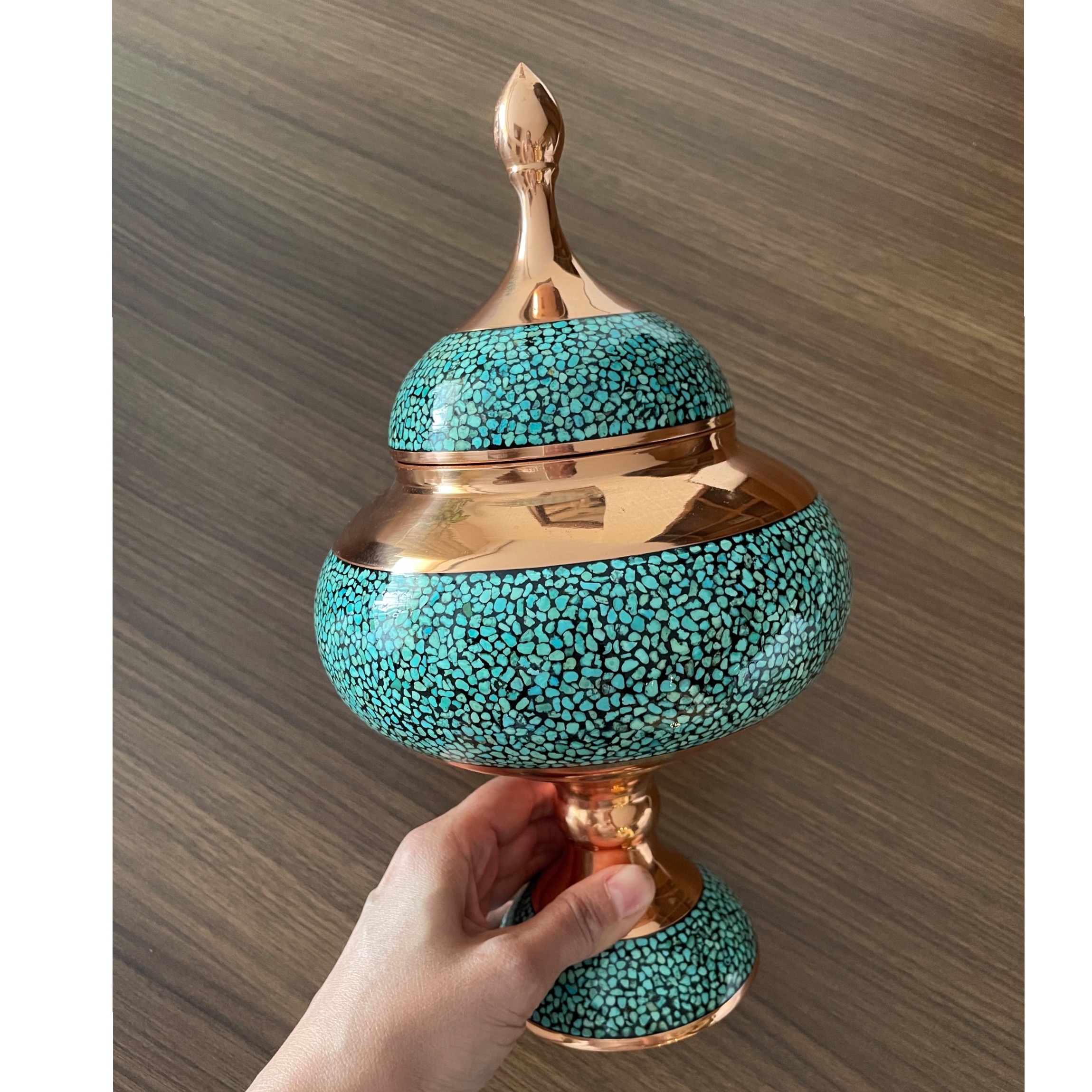 شکلات خوری فیروزه کوبی مسی