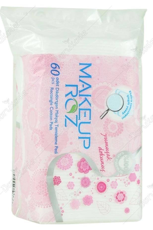 پد آرایش پاک کن 60 عددی میکاپ رز