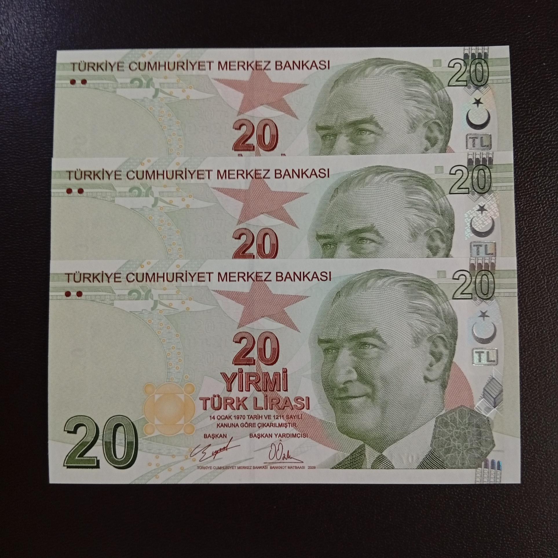 اسکناس 20 لیر ترکیه