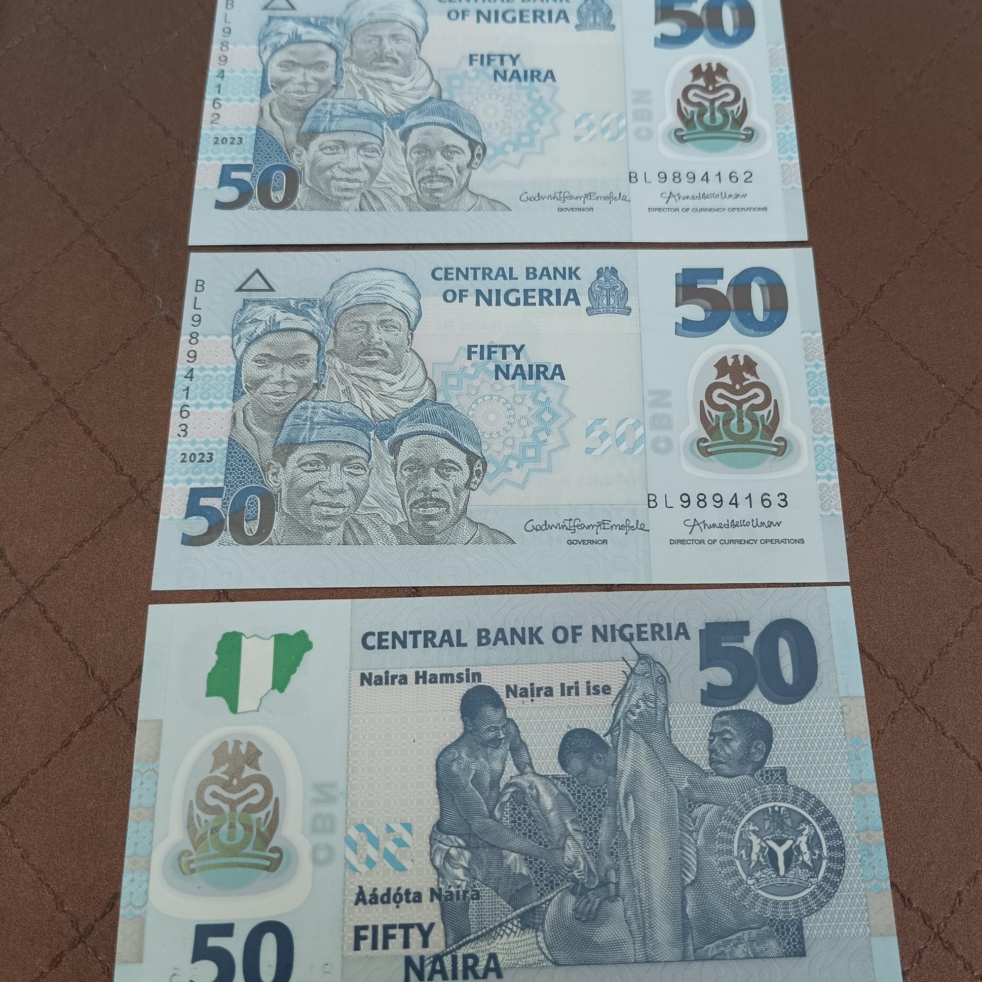 جفت بانکی 50 نایرا نیجریه پلیمری