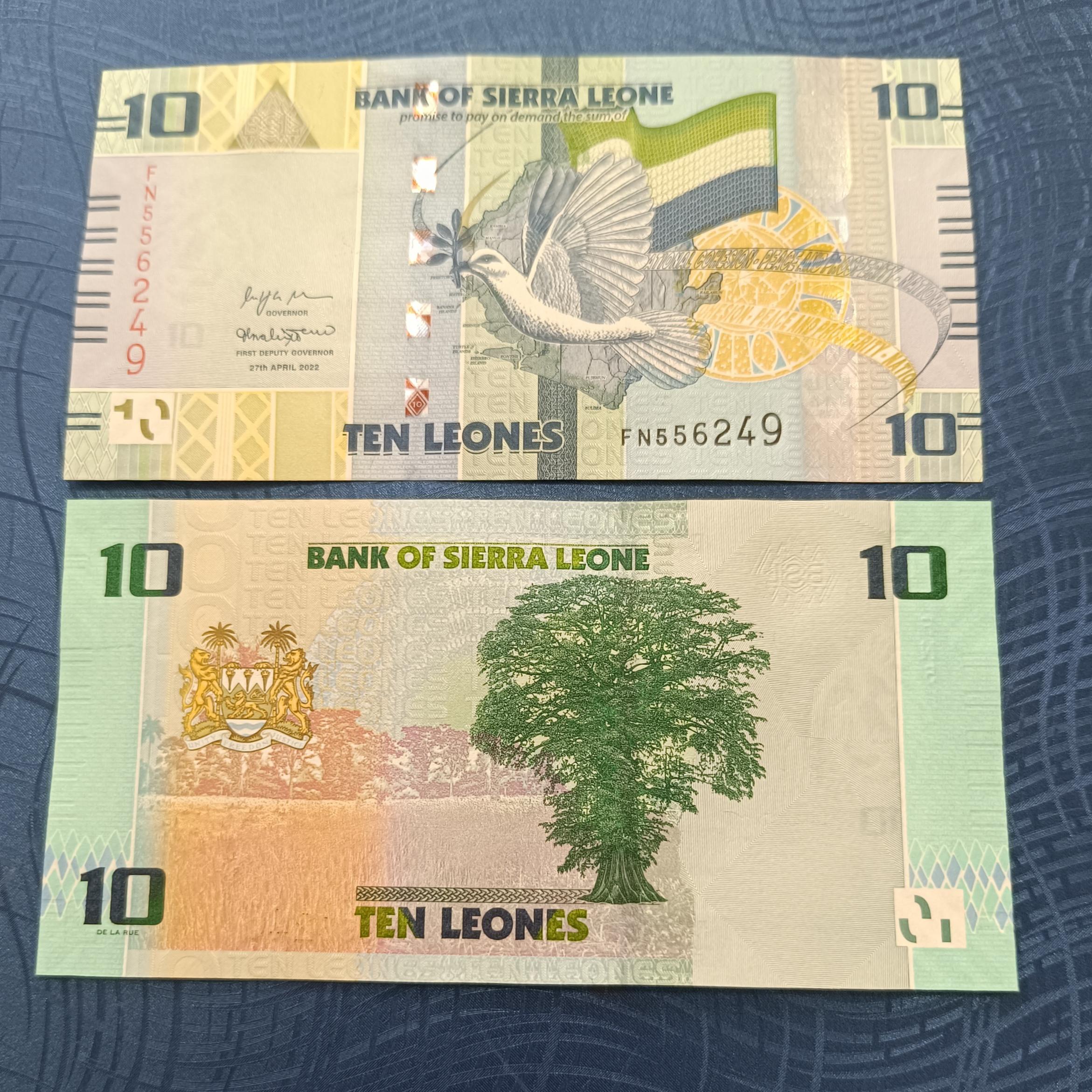 تک بانکی 10 لئون سیرالئون