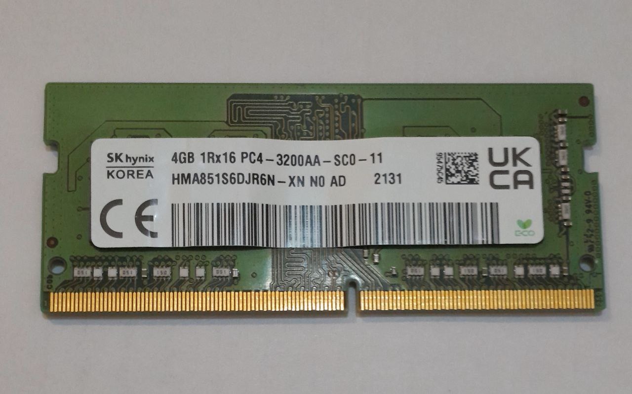 رم لپ تاپ 4GB PC4-3200 مارک SKYHYNIX