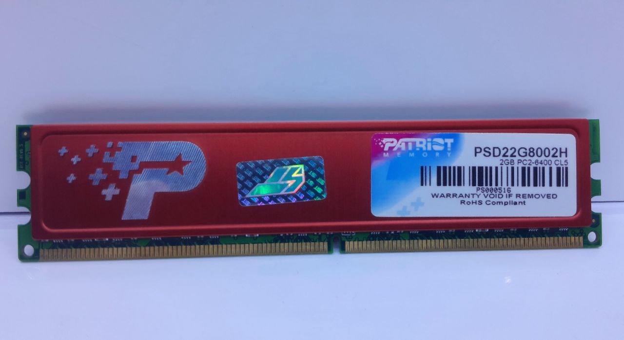 رم کامپیوتر 2GB DDR2 مارک PATRIOT باس 800