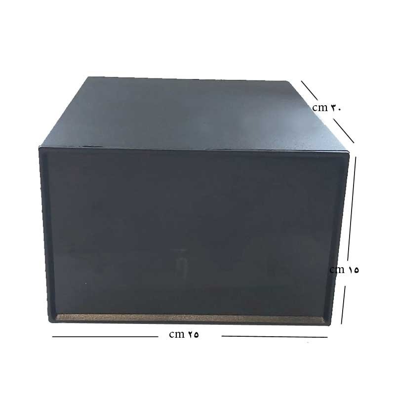 جعبه فلزی پنل پلاستیک 15 × 30 × 25 cm مشکی