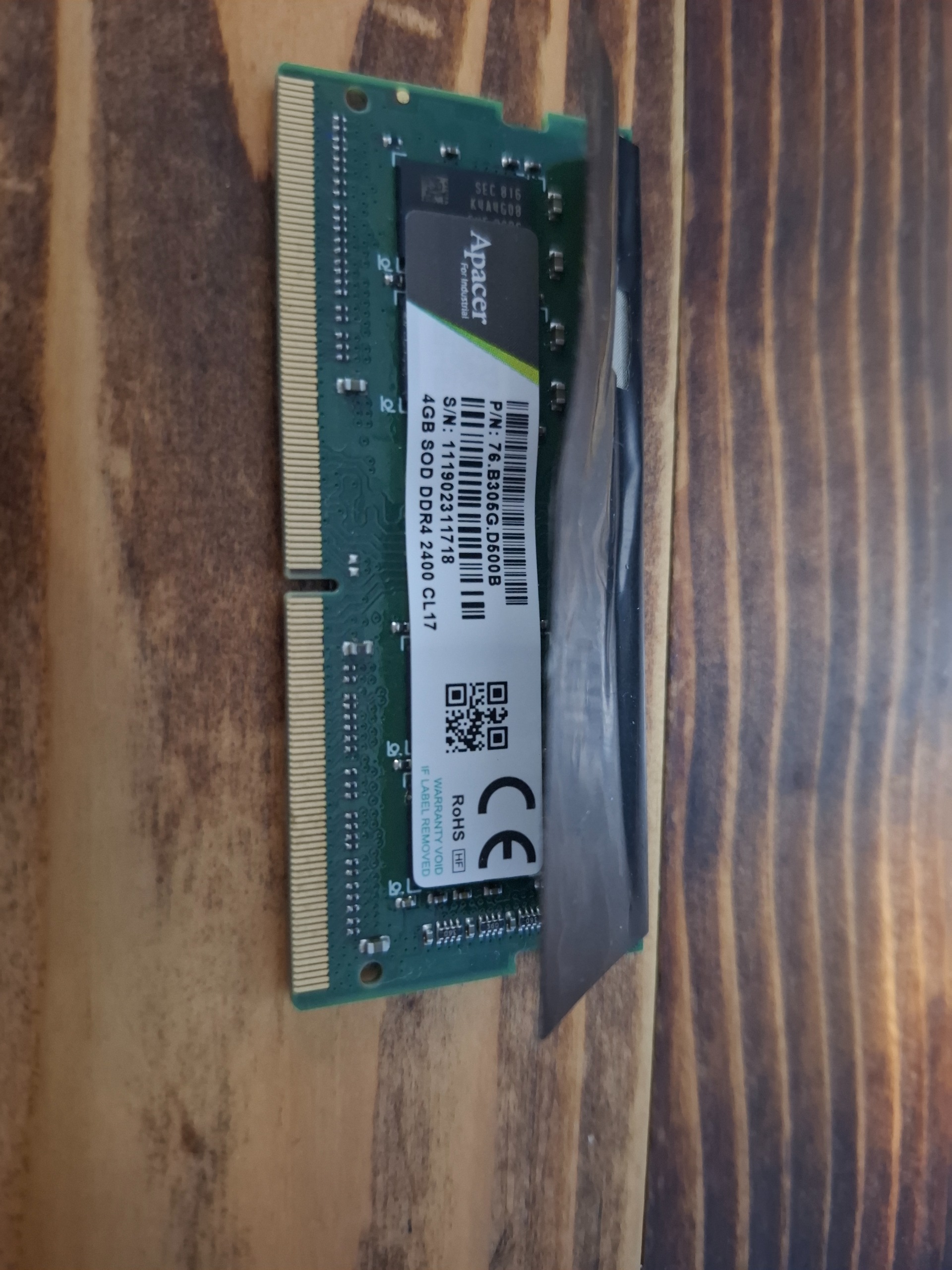 Apacer ddr4 4gb 2400