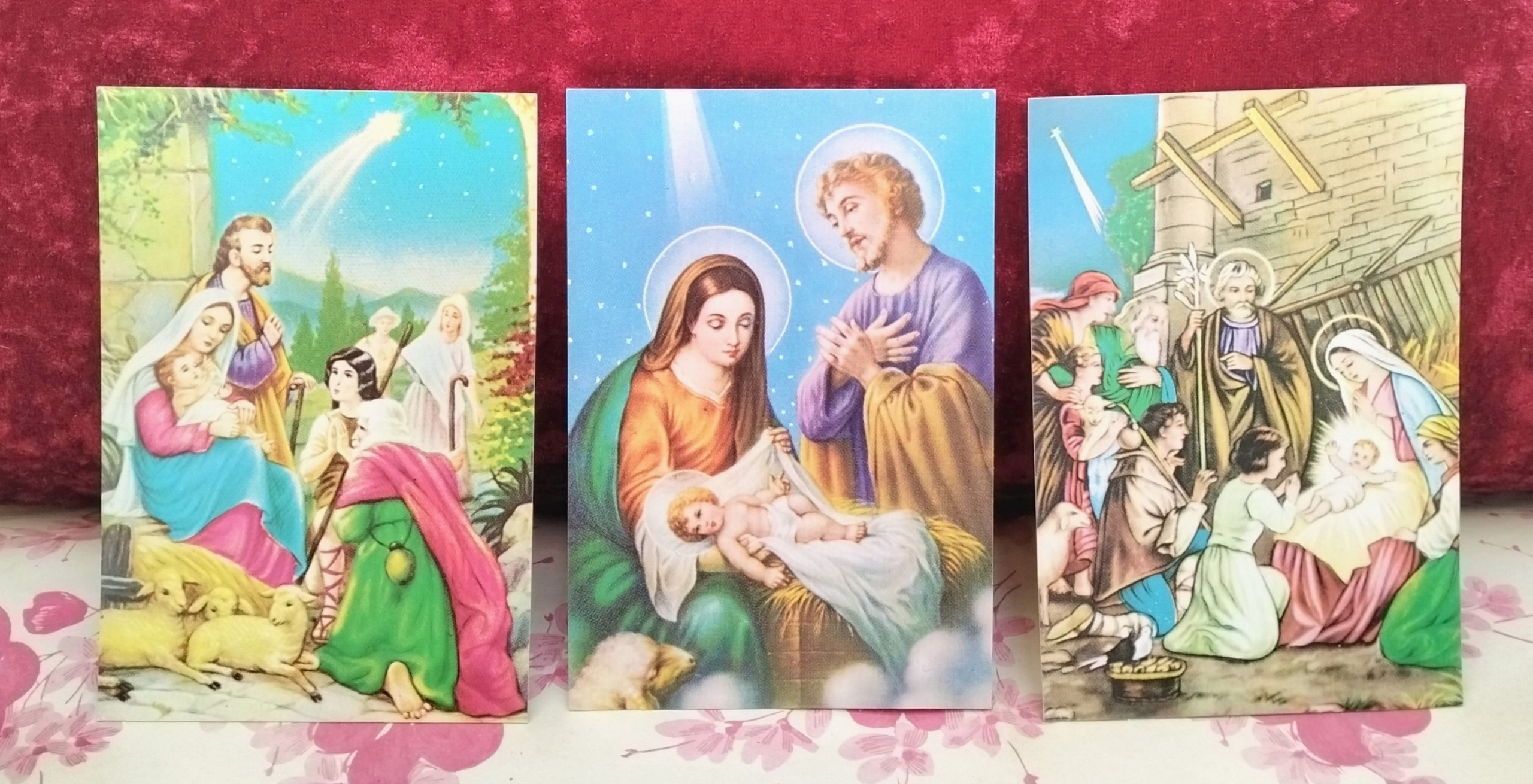 3 عدد کارت پستال مقوایی عیسی مسیح آکبند قدیمی