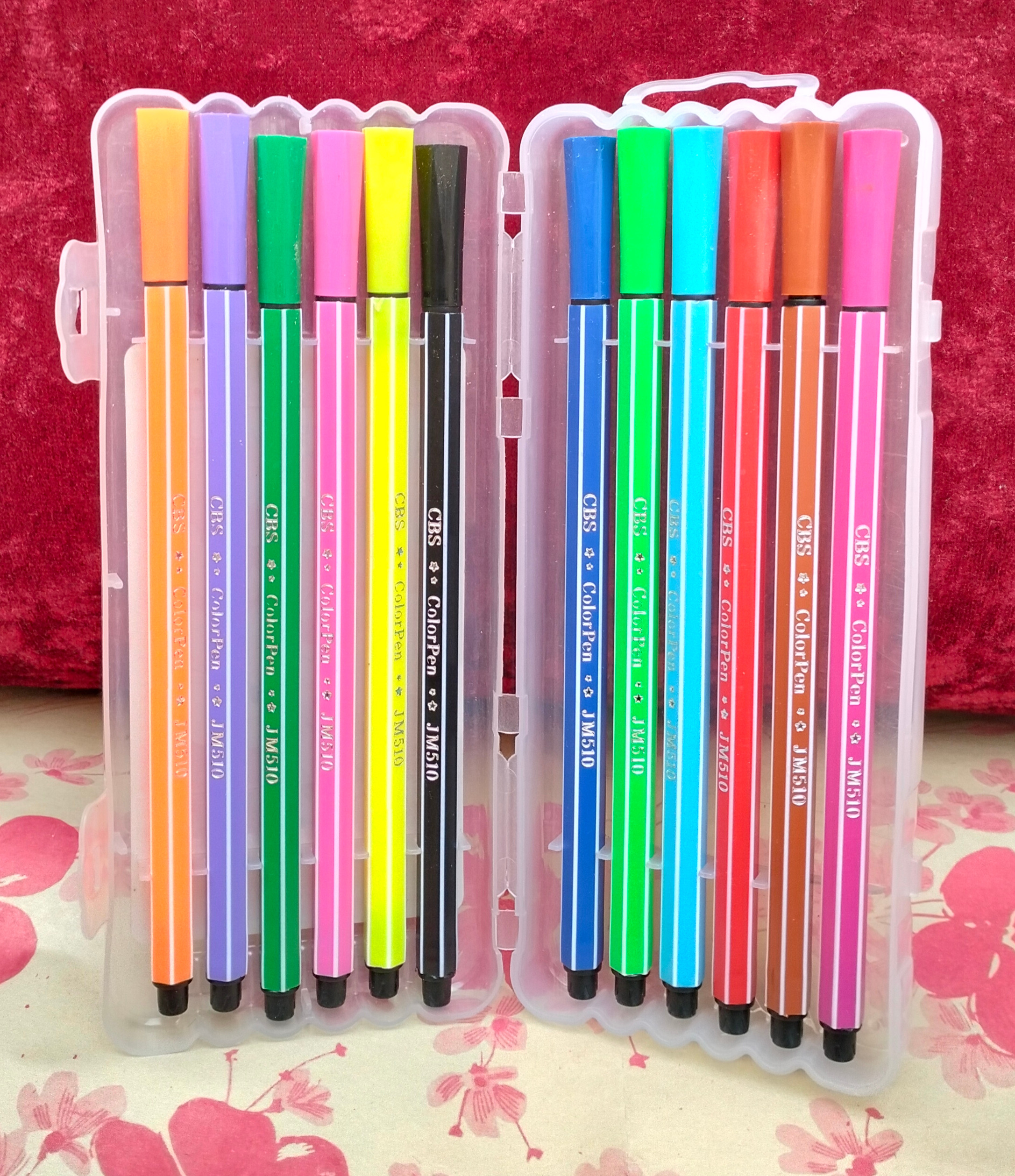 ماژیک 12 رنگ قفلی آکبند قدیمی