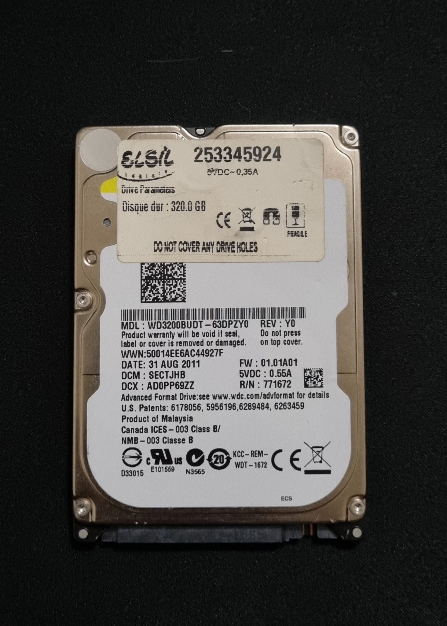 هارد HDD 320GB Western Digital4