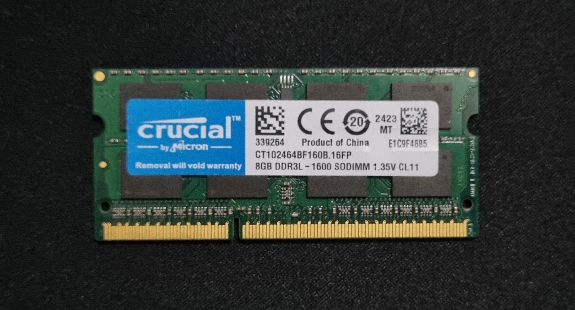 رم 8GB DDR3L-1600 Crucial