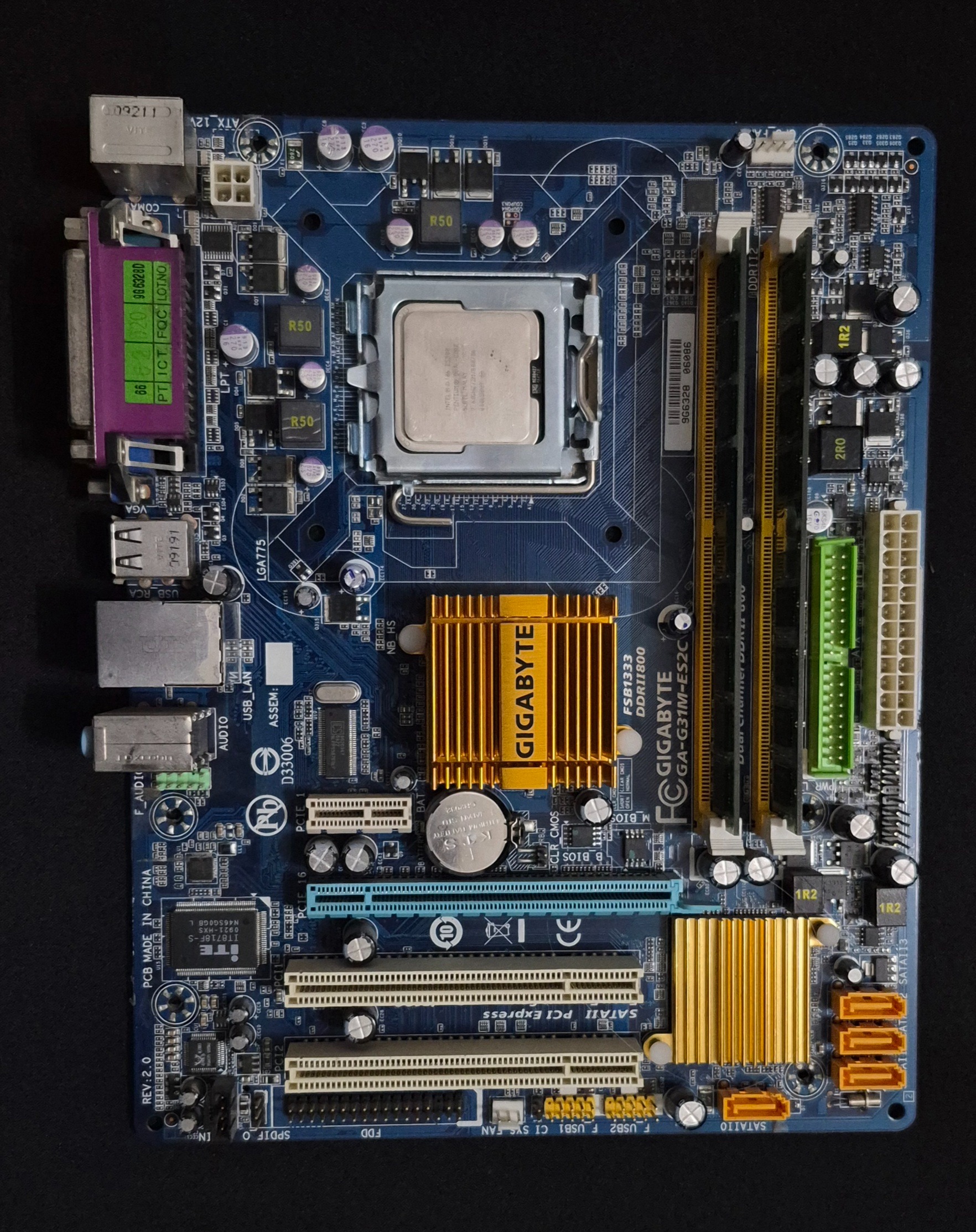 باندل مادربرد GA-G31M-ES2C