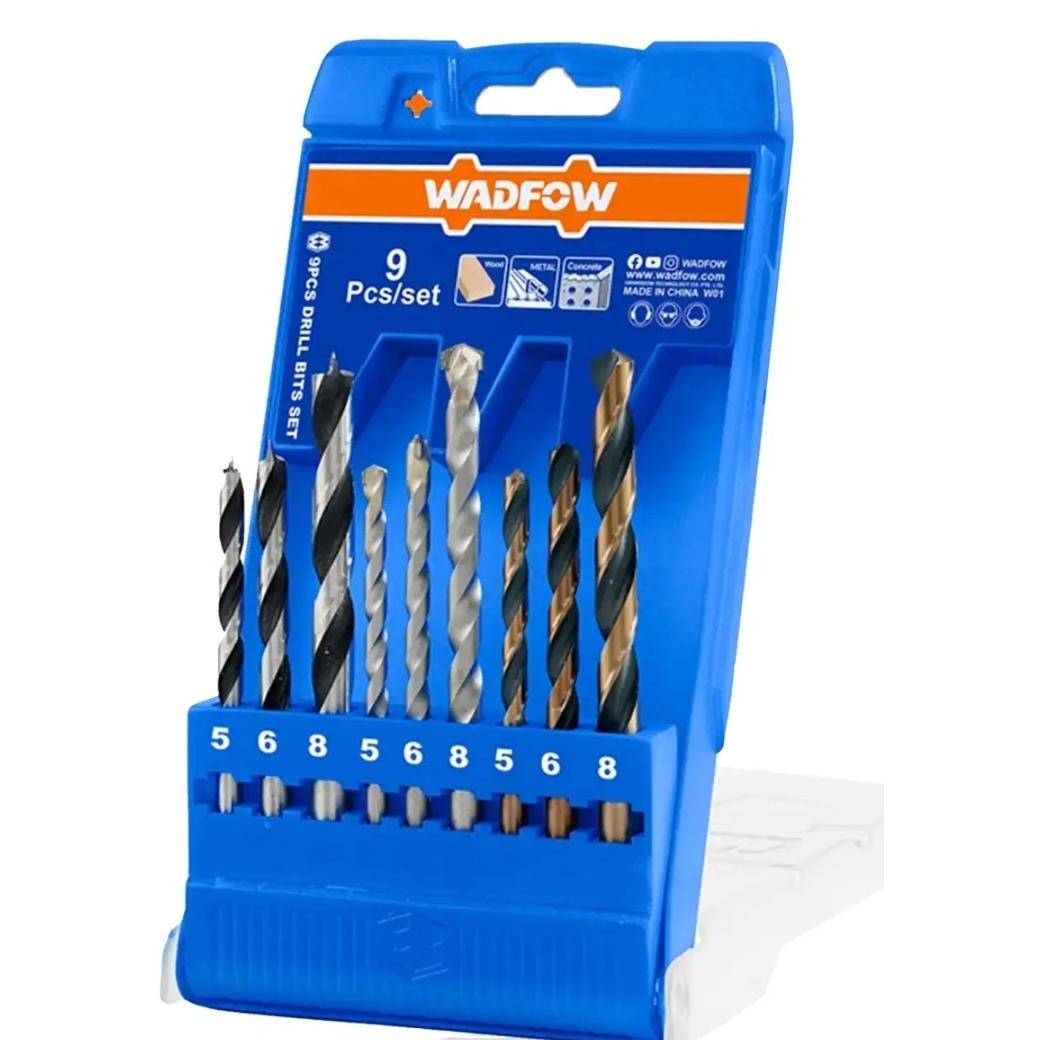 سری مته ترکیبی 9 عددی آهن سنگ و بتن و چوب وادفو