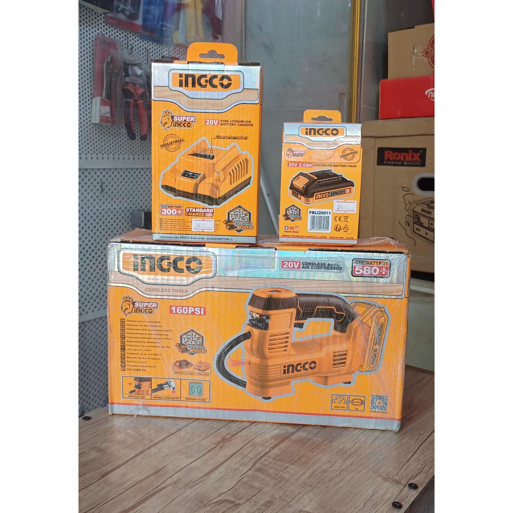 پمپ باد اتومات فندکی و باتری و شارژر اینکو inGCO