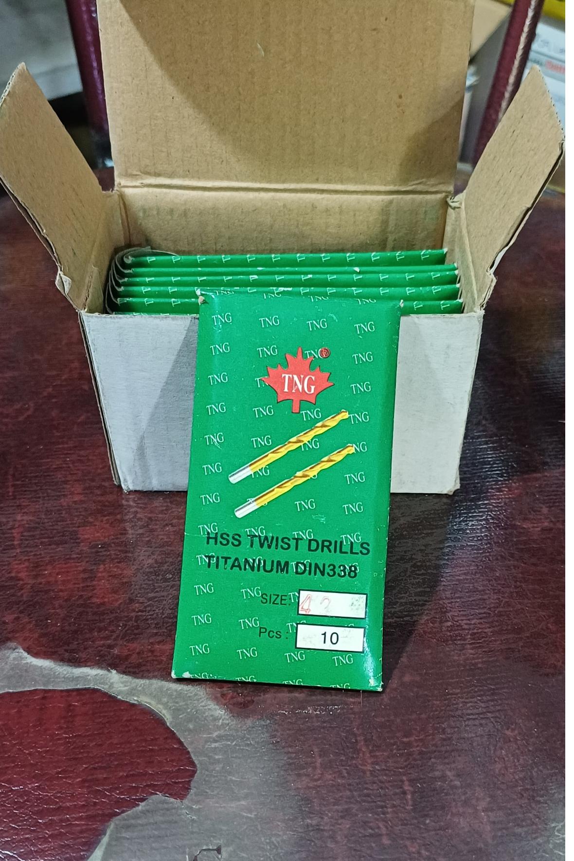 مته فلز 4/2 تیتانیوم برند TNG HSS DIN338
