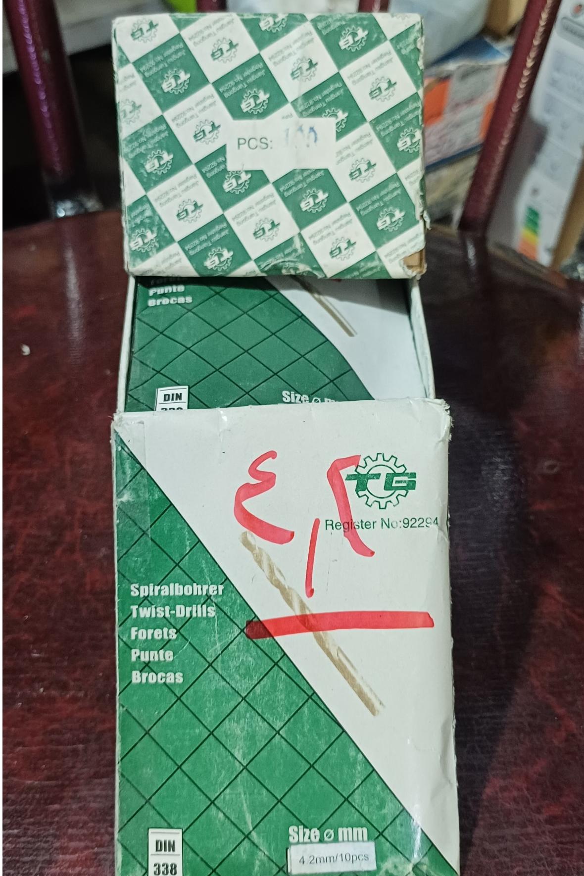 مته فلز 4/2 تیتانیوم برند TG HSS DIN338
