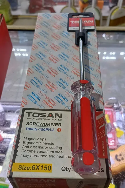 پیچ گوشتی چهارسو مگنتی 150×6 توسن TOSAN