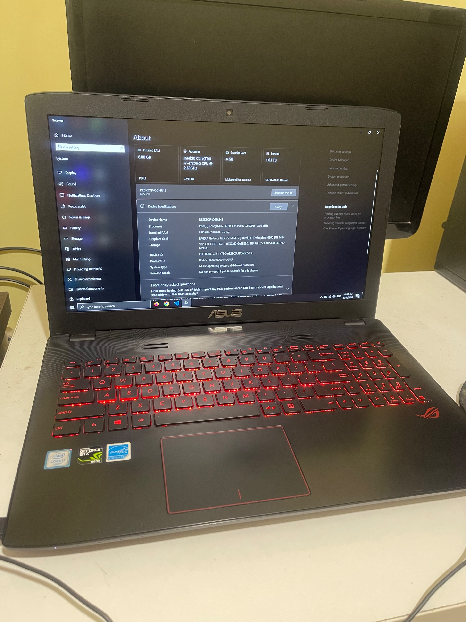 لپ تاپ گیمینگ ASUS