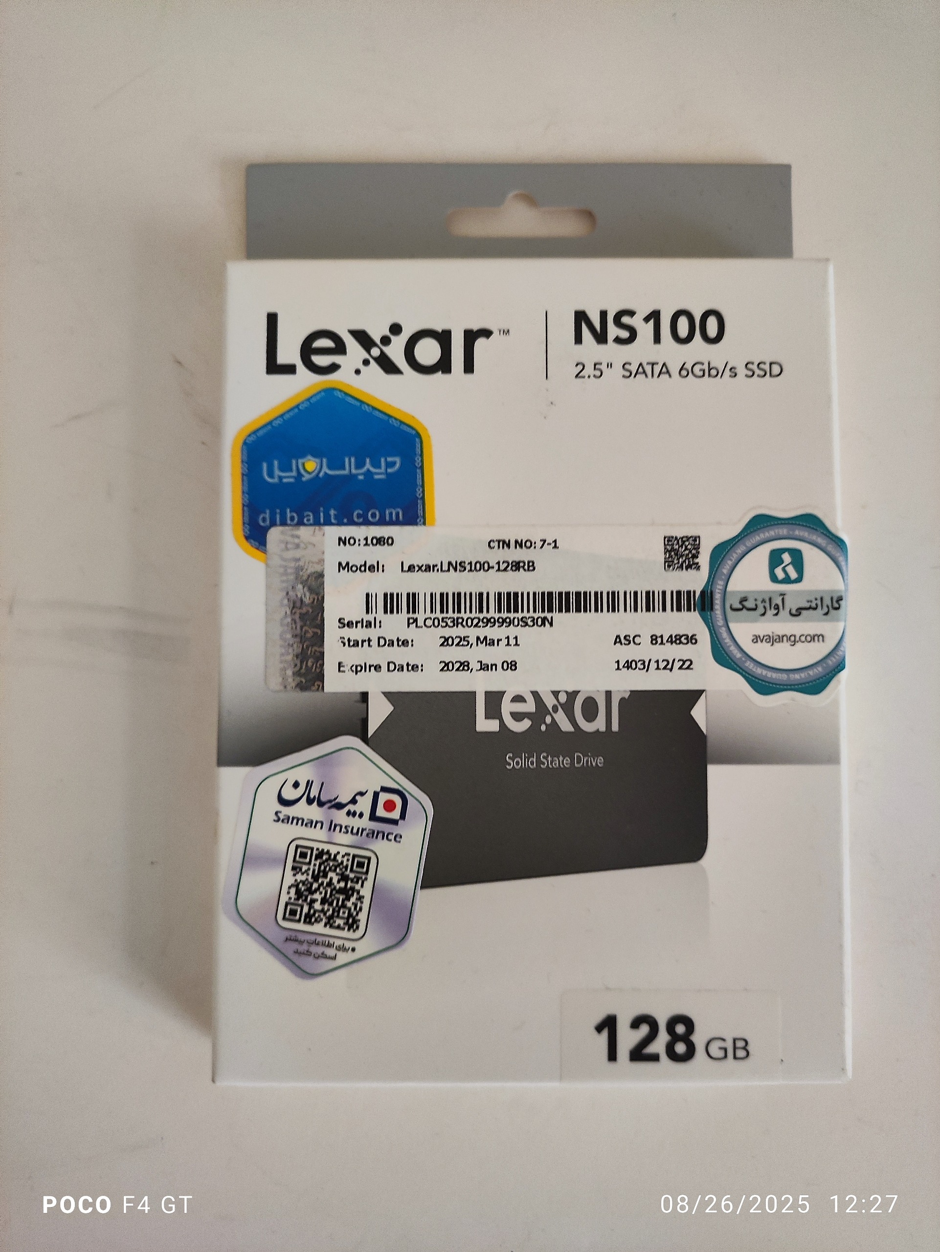SSD 128 lexar