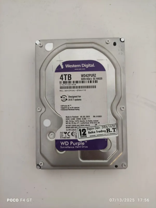 WD 4tb purple