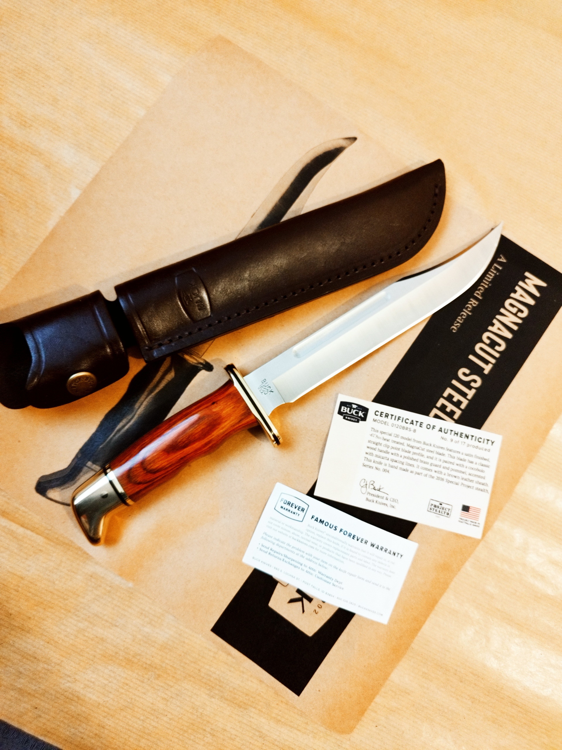 چاقو باک 120 BUCK تیغه مگناکات