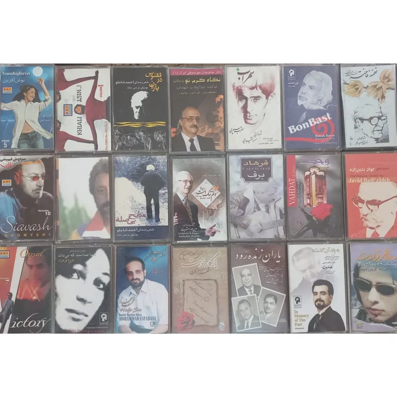 21 عدد کاست اورجینال موسیقی ایرانی کلکسیونی