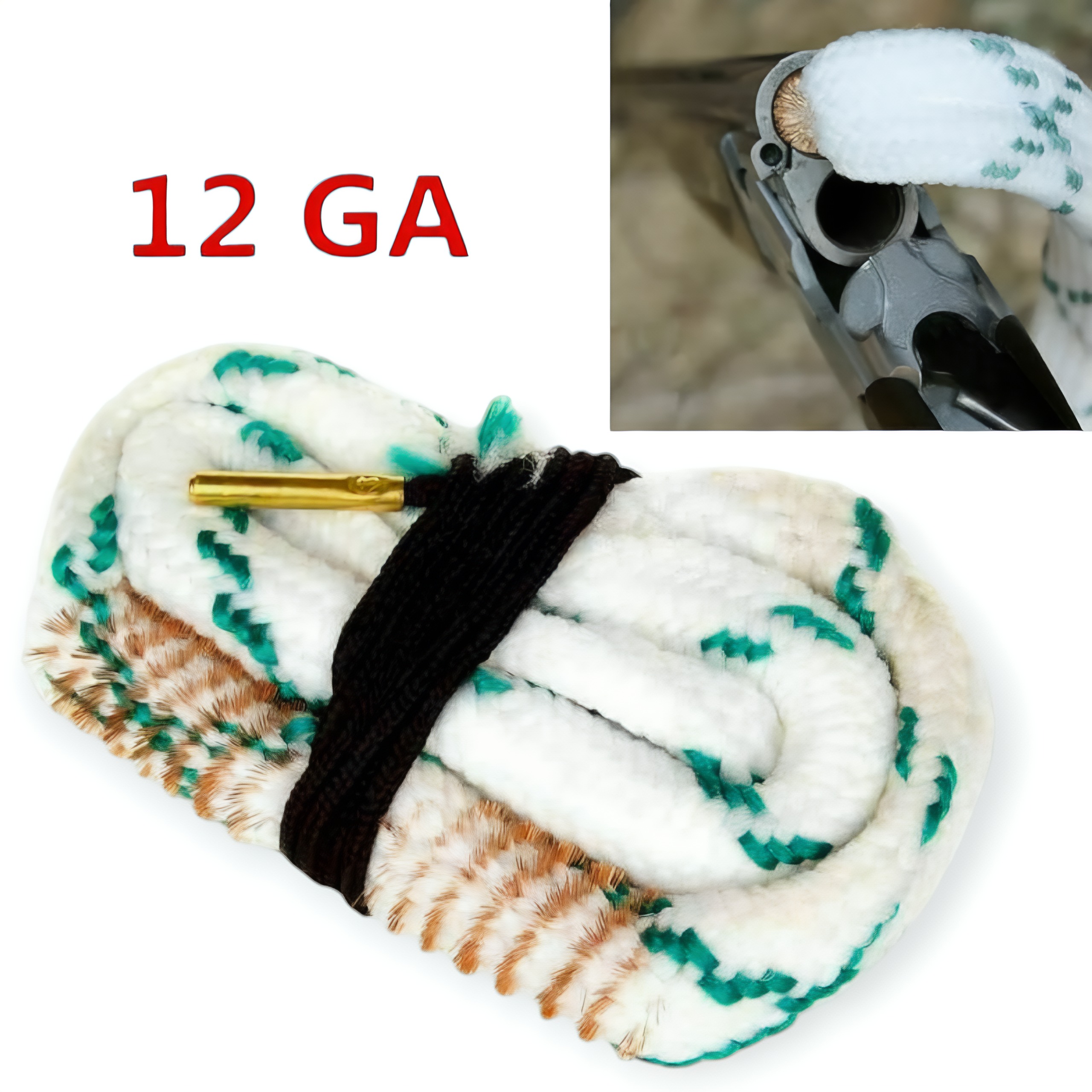 تنظیف طنابی لوله سلاح کالیبر 12