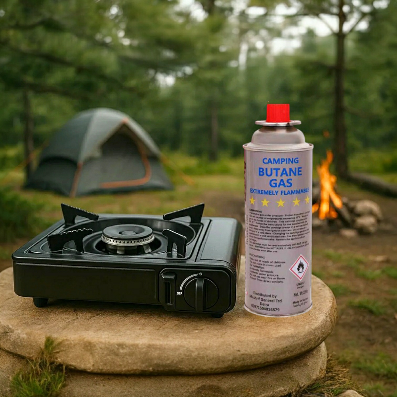 کپسول گاز استوانه ای 220 گرمی Korea Camping