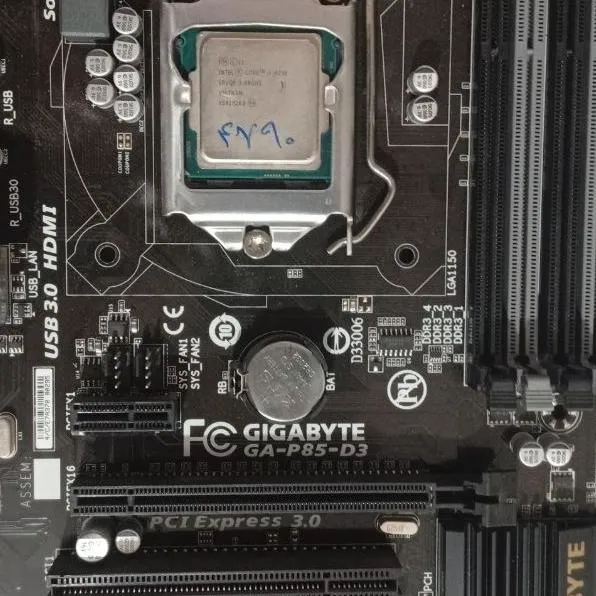 باندل نسل 4 مادربرد P85-D3 و پردازنده I7 4790