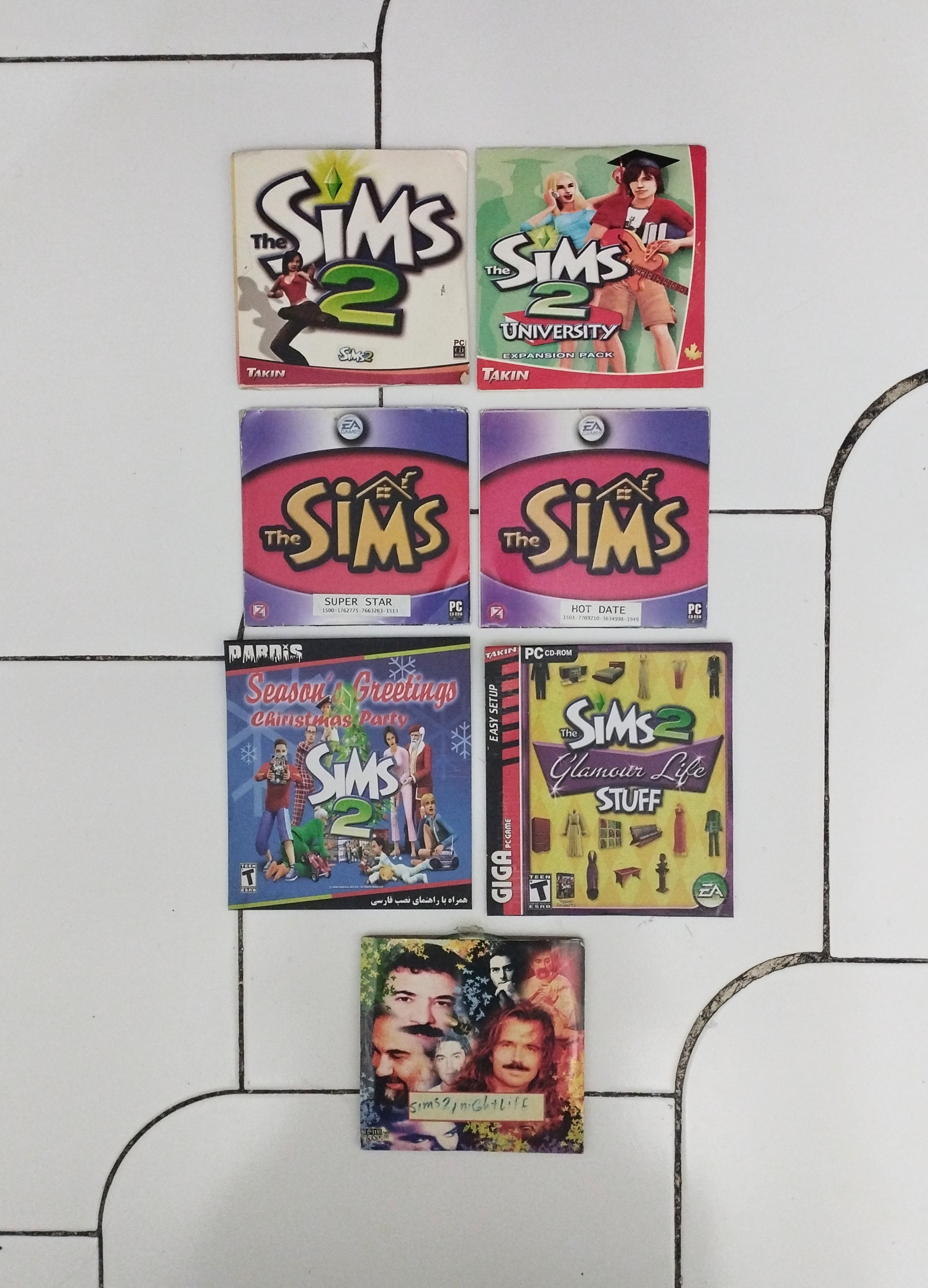 بازی کامپیوتری / 7 عدد / CD / سیمز / Sims